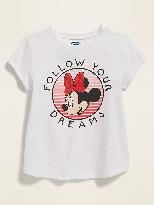 View large product image 1 of 2. Disney&#169 Minnie Mouse "Follow Your Dreams" Tee for Toddler Girls