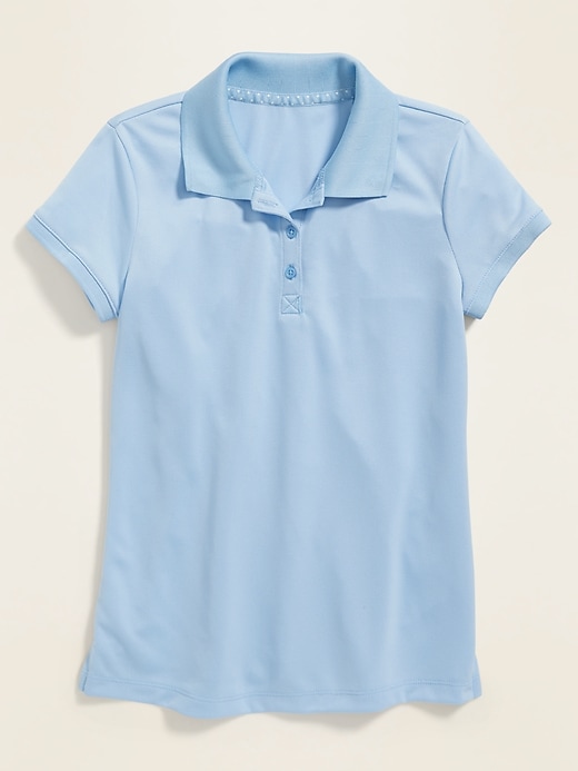 View large product image 1 of 1. Uniform Moisture-Wicking Polo for Girls