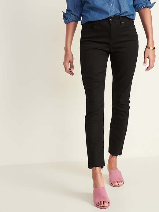 Old Navy High-Waisted Power Slim Straight Jeans For Women - 394738002