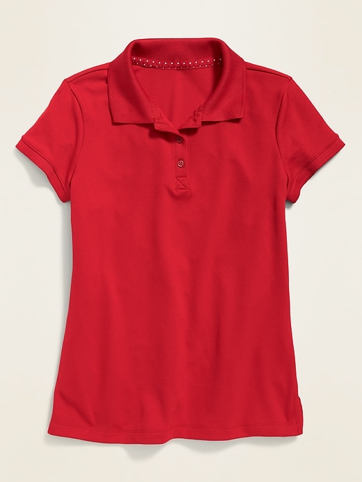 View large product image 1 of 1. Uniform Moisture-Wicking Polo for Girls