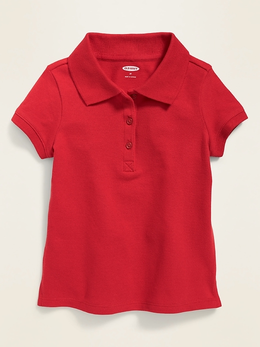 View large product image 1 of 1. Uniform Polo for Toddler Girls