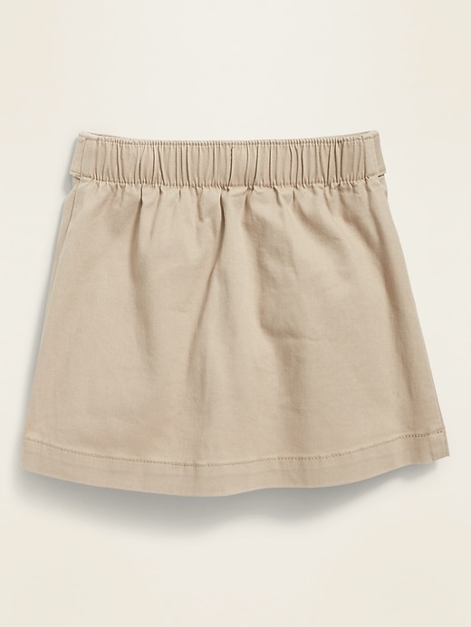 View large product image 2 of 2. Twill Uniform Skort for Toddler Girls