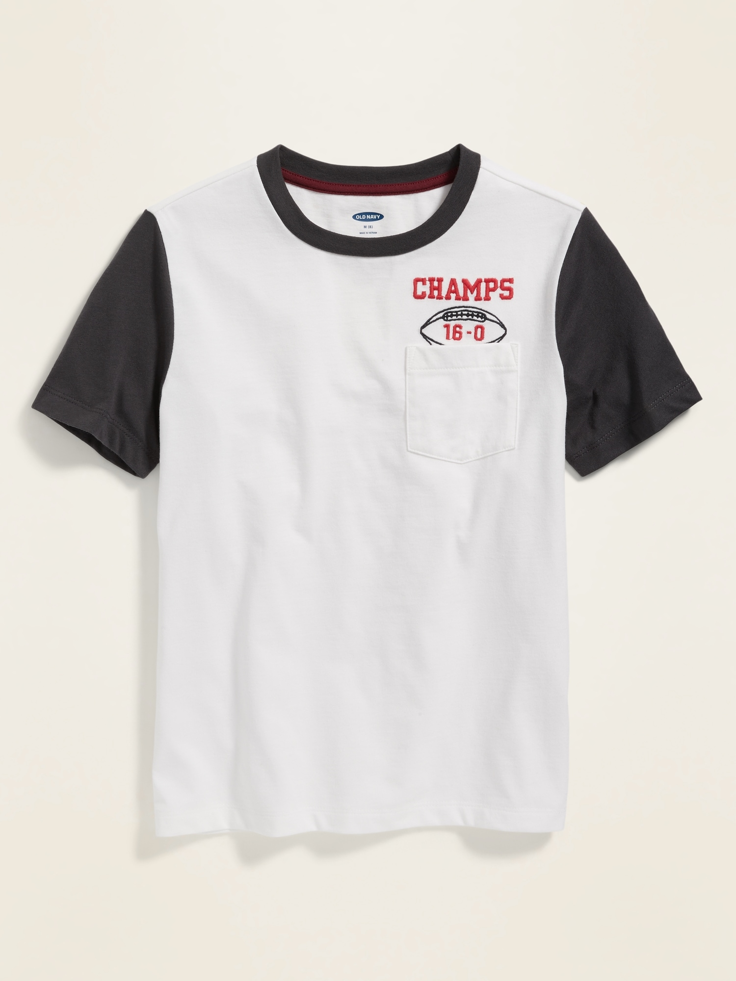 EmbroideredGraphic Pocket Tee For Boys Old Navy