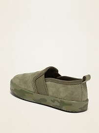 View large product image 3 of 4. Faux-Suede Slip-Ons for Toddler Boys