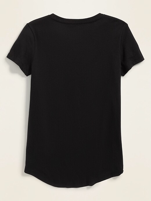 View large product image 2 of 2. Relaxed Softest Pocket Tee for Girls