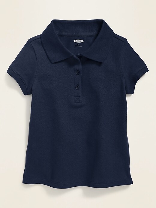 View large product image 1 of 1. Uniform Polo for Toddler Girls