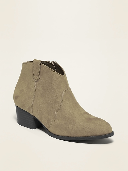 View large product image 1 of 1. Faux-Suede Ankle Boots for Girls