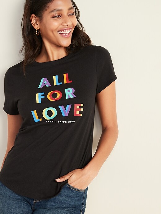 View large product image 1 of 1. 2019 Pride Graphic Tee For Women