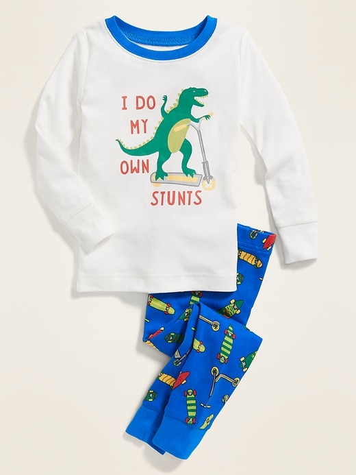 View large product image 1 of 1. "I Do My Own Stunts" Pajama Set for Toddler Boys & Baby