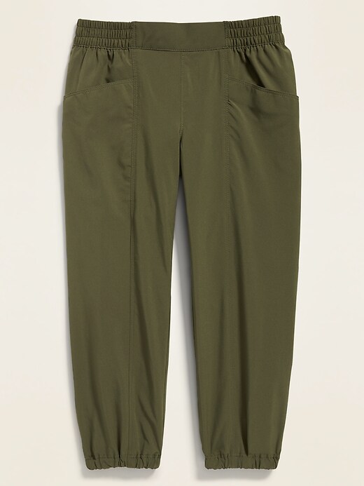 View large product image 1 of 1. Quick-Dry 4-Way Stretch Cropped Joggers for Girls