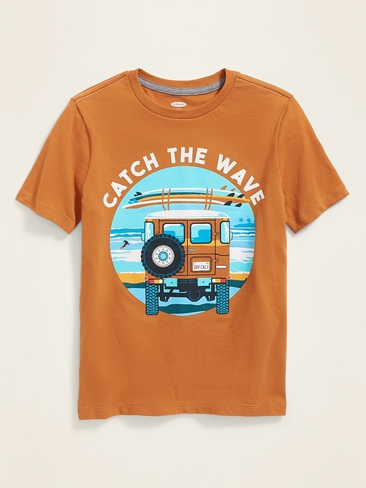 View large product image 1 of 2. Graphic Crew-Neck Tee for Boys