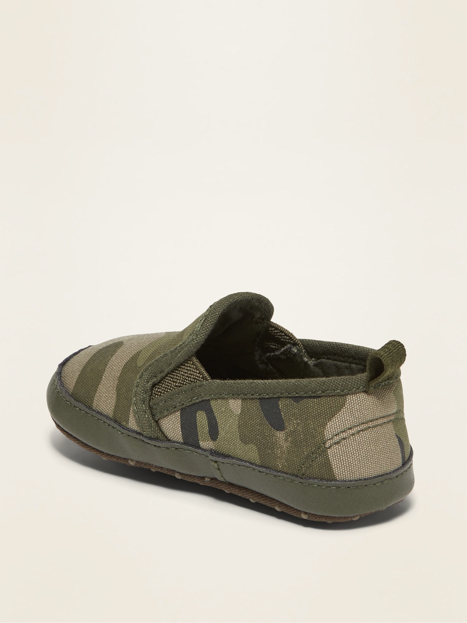 Unisex Camo Canvas Slip-Ons for Baby 