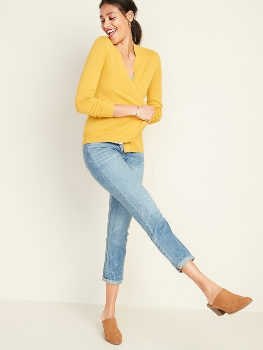 Image number 3 showing, Short Open-Front Sweater for Women