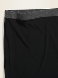 View large product image 3 of 3. Secret-Smooth Ponte-Knit Plus-Size Pencil Skirt