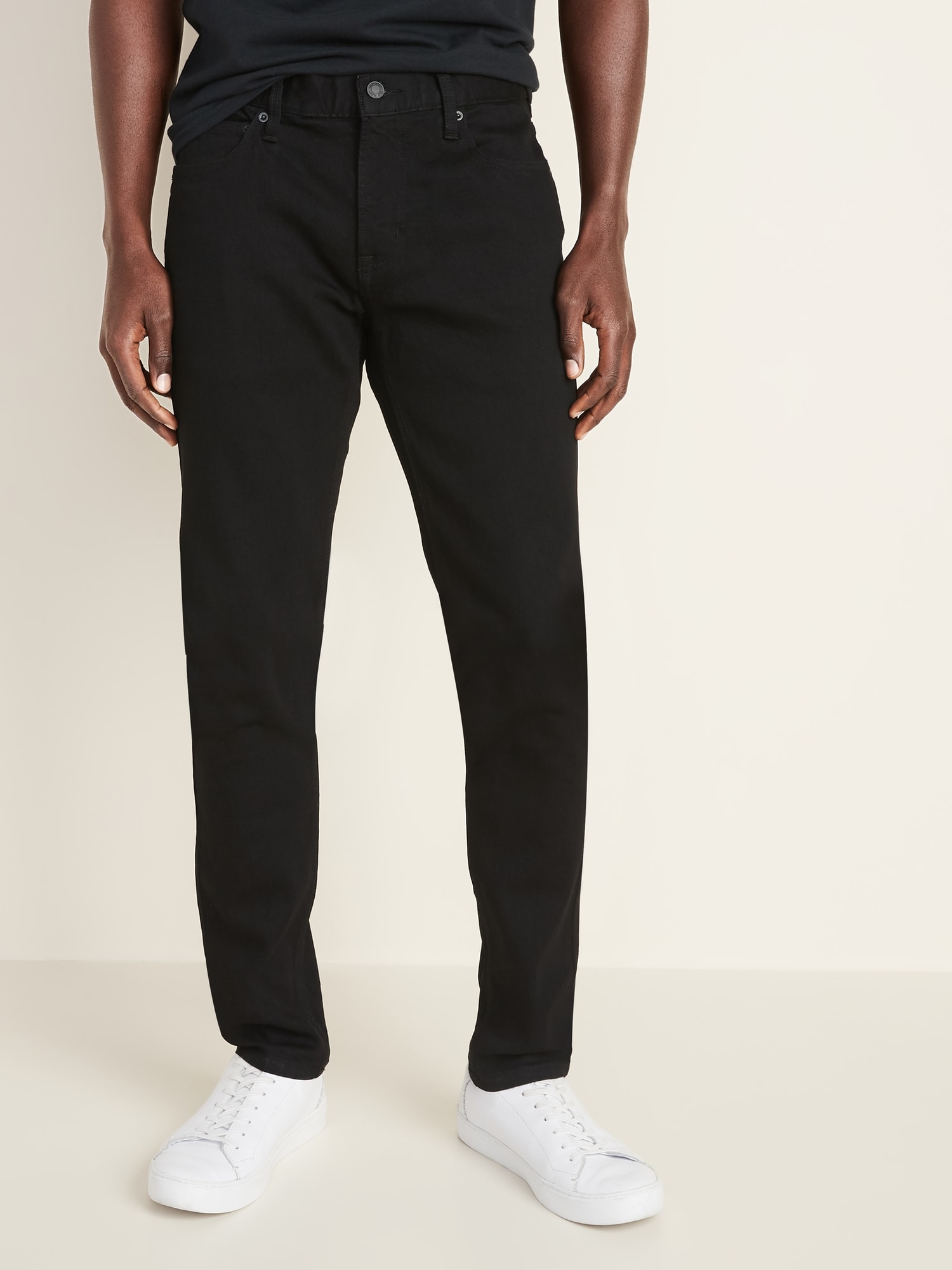 Skinny Built-In Flex Black Jeans For 