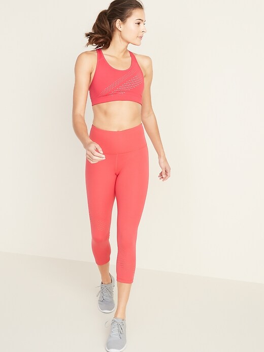 Image number 3 showing, Medium-Support Laser-Cut Sports Bra for Women