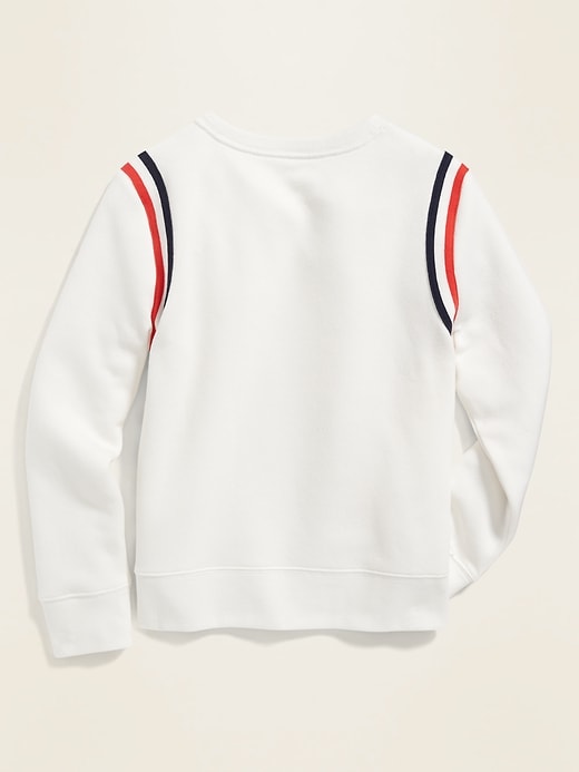 View large product image 2 of 3. Relaxed Crew-Neck Sweatshirt for Girls