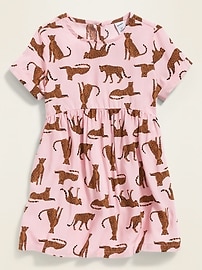 View large product image 3 of 4. Printed Fit & Flare Dress for Toddler Girls