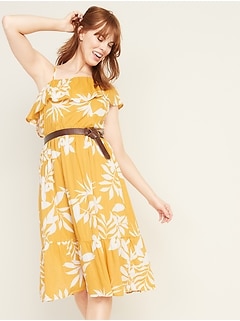 old navy ruffle sleeve dress