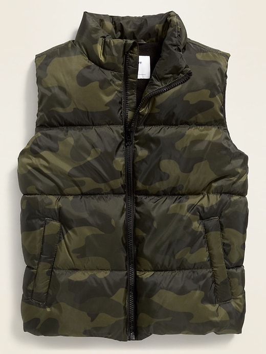 View large product image 1 of 1. Frost-Free Quilted Puffer Vest For Boys