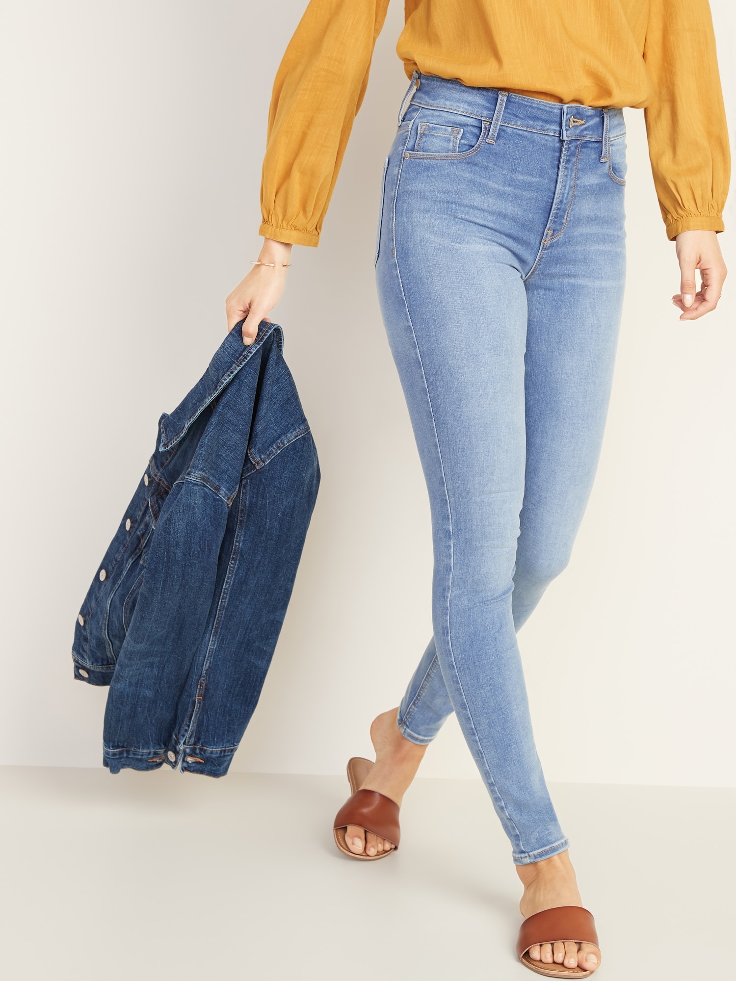old navy high rise skinny jeans