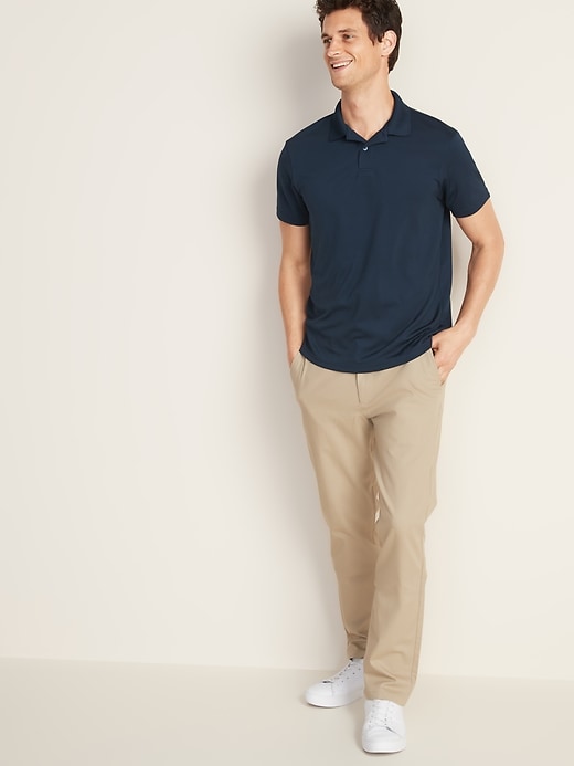 Image number 3 showing, Moisture-Wicking Tricot Uniform Polo Shirt for Men