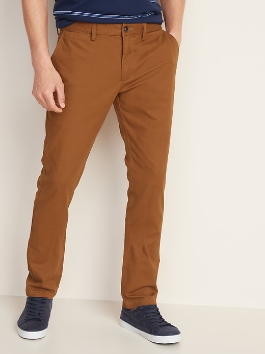 View large product image 1 of 2. Slim Ultimate Built-In Flex Chinos for Men