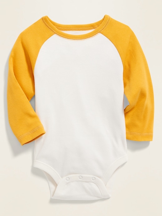 View large product image 1 of 1. Raglan-Sleeve Bodysuit for Baby