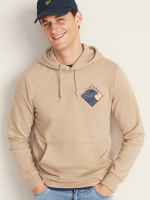 View large product image 1 of 1. Graphic Pullover Hoodie