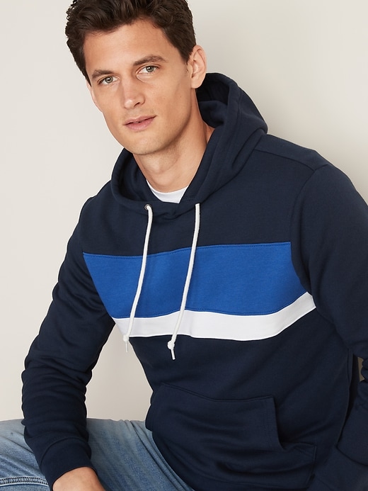 Image number 4 showing, Chest-Stripe Pullover Hoodie