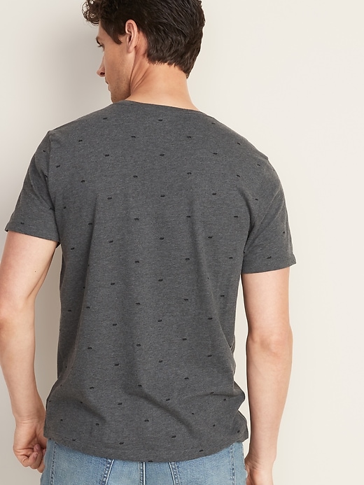 Image number 2 showing, Soft-Washed Printed V-Neck T-Shirt