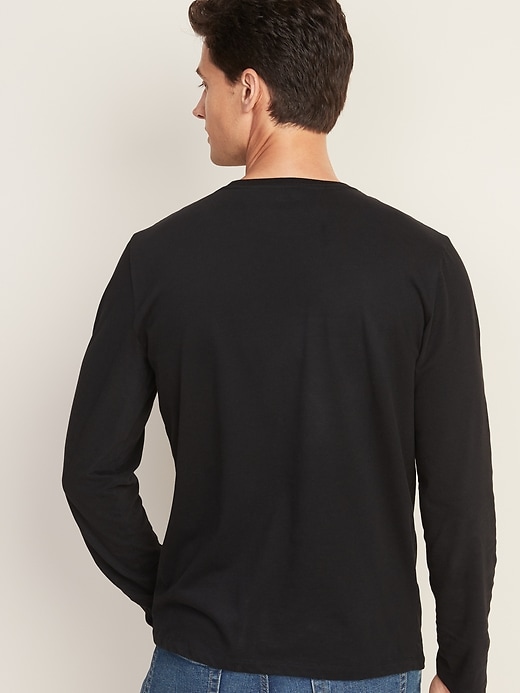 Image number 2 showing, Soft-Washed Crew-Neck Long-Sleeve Tee