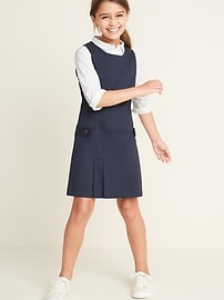View large product image 3 of 3. Uniform Twill Jumper for Girls
