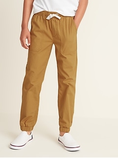 guys khaki joggers