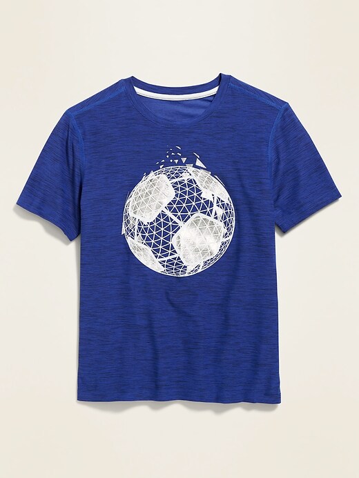 View large product image 1 of 1. Graphic Breathe ON Go-Dry Tee for Boys