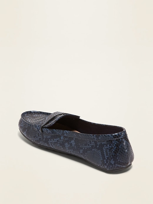 Image number 4 showing, Faux-Leather Driving Moccasins for Women