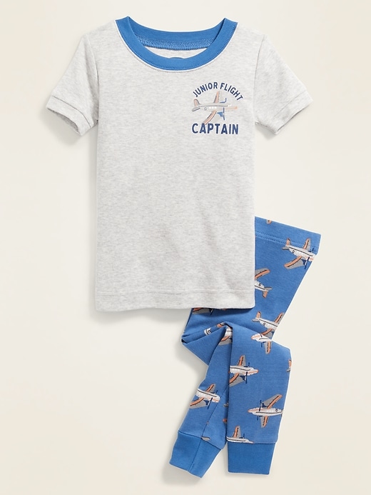 View large product image 1 of 1. "Junior Flight Captain" Pajama Set for Toddler Boys & Baby
