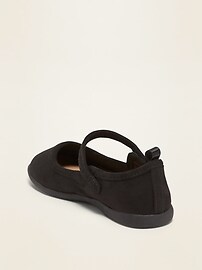 View large product image 3 of 4. Faux-Suede Mary-Jane Flats for Toddler Girls