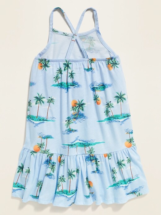 View large product image 2 of 3. Sleeveless Tiered Swing Dress for Toddler Girls