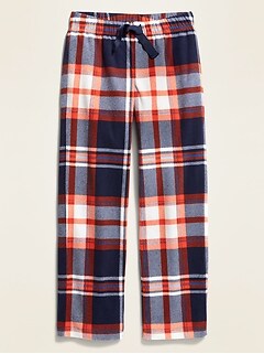 Plaid Micro Performance Fleece Pajama Pants for Boys