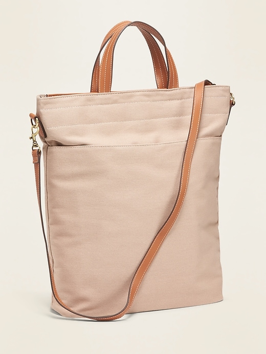 View large product image 1 of 1. Dual-Strap Canvas Tote for Women