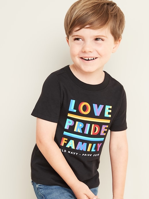 View large product image 1 of 1. 2019 Pride "Love Pride Family" Tee For Toddler Boys