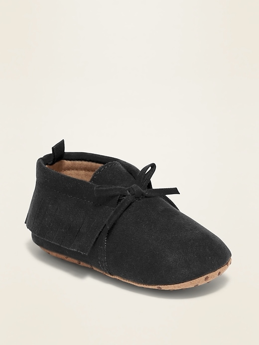 Faux-Suede Moccasin Booties for Baby | Old Navy