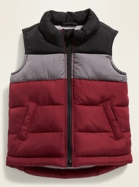 View large product image 4 of 4. Frost-Free Puffer Vest for Toddler Boys