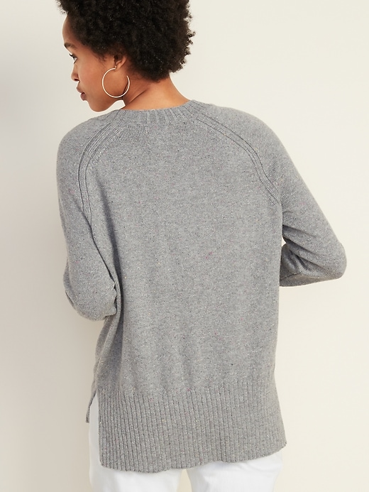 Image number 2 showing, Rib-Knit V-Neck Sweater for Women