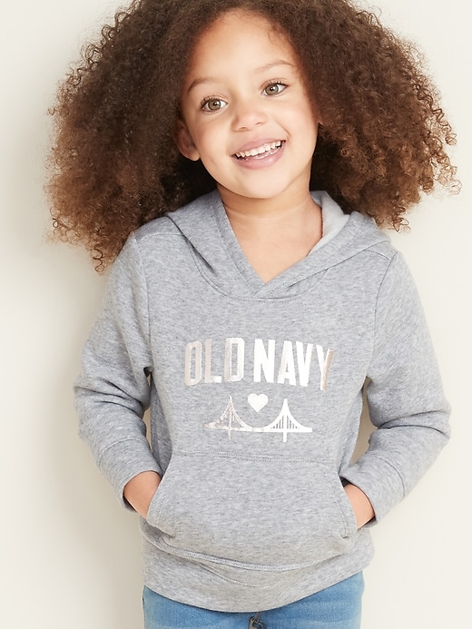 View large product image 1 of 4. Logo-Graphic Pullover Hoodie for Toddler Girls