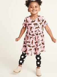 View large product image 4 of 4. Printed Fit & Flare Dress for Toddler Girls