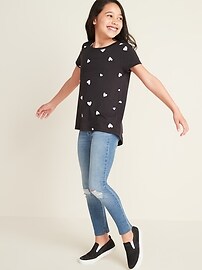 View large product image 3 of 3. Relaxed Softest Scoop-Neck Tee for Girls
