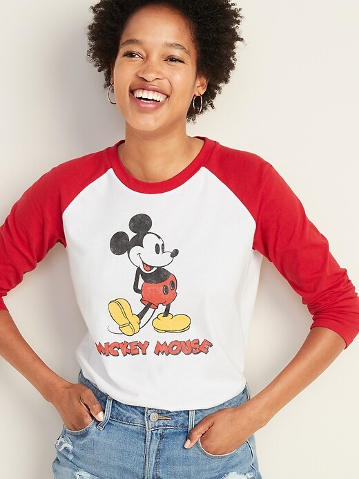 Image number 1 showing, Licensed Pop-Culture Baseball Tee for Women