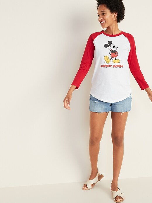 Image number 3 showing, Licensed Pop-Culture Baseball Tee for Women